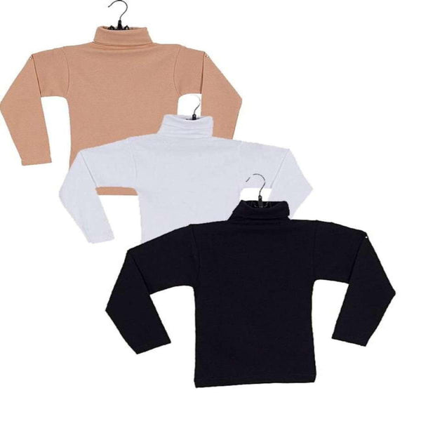 Kids Hi Neck Shirts – Cotton Winter Wear (Pack of 3)