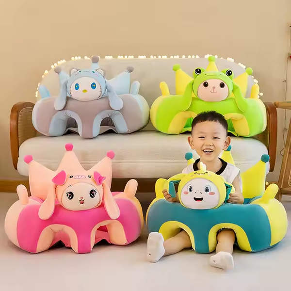 Crown Baby Support Seat – Soft Plush Learning Chair