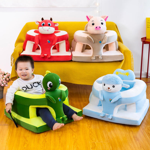 Square Baby Support Seat – Soft Plush Floor Sofa