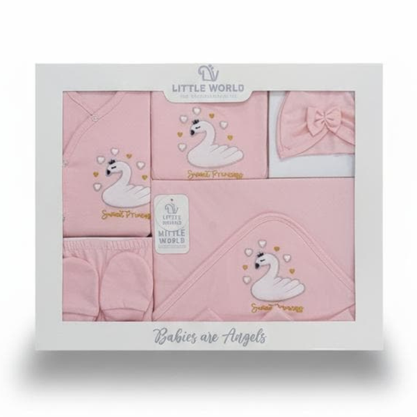 Little Would New born 10 pieces set winter Pink