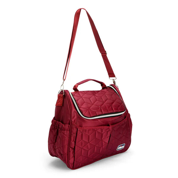 Chicco Baby Diaper Bag Red – Stylish & Spacious Maternity Bag