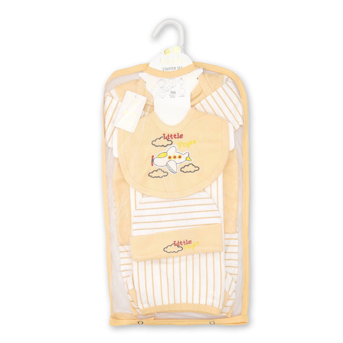 7Pcs Baby Gift Set Plane & Cloud Yellow