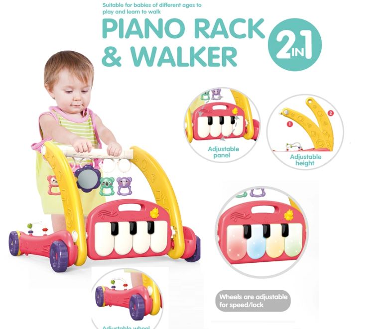 2 in 1 Baby Walker Piano Rack